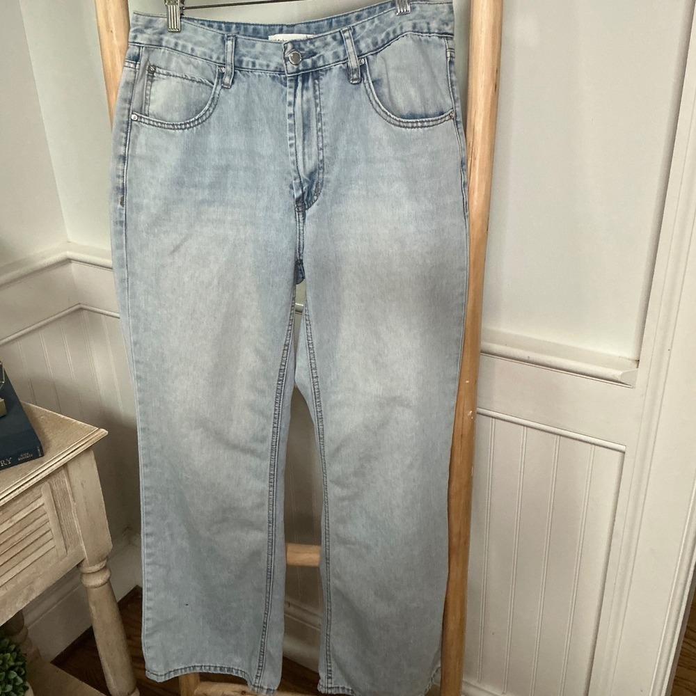 Rebecca Minkoff Light Wash Straight Leg High Rise 100% Cotton Jeans Size 6
